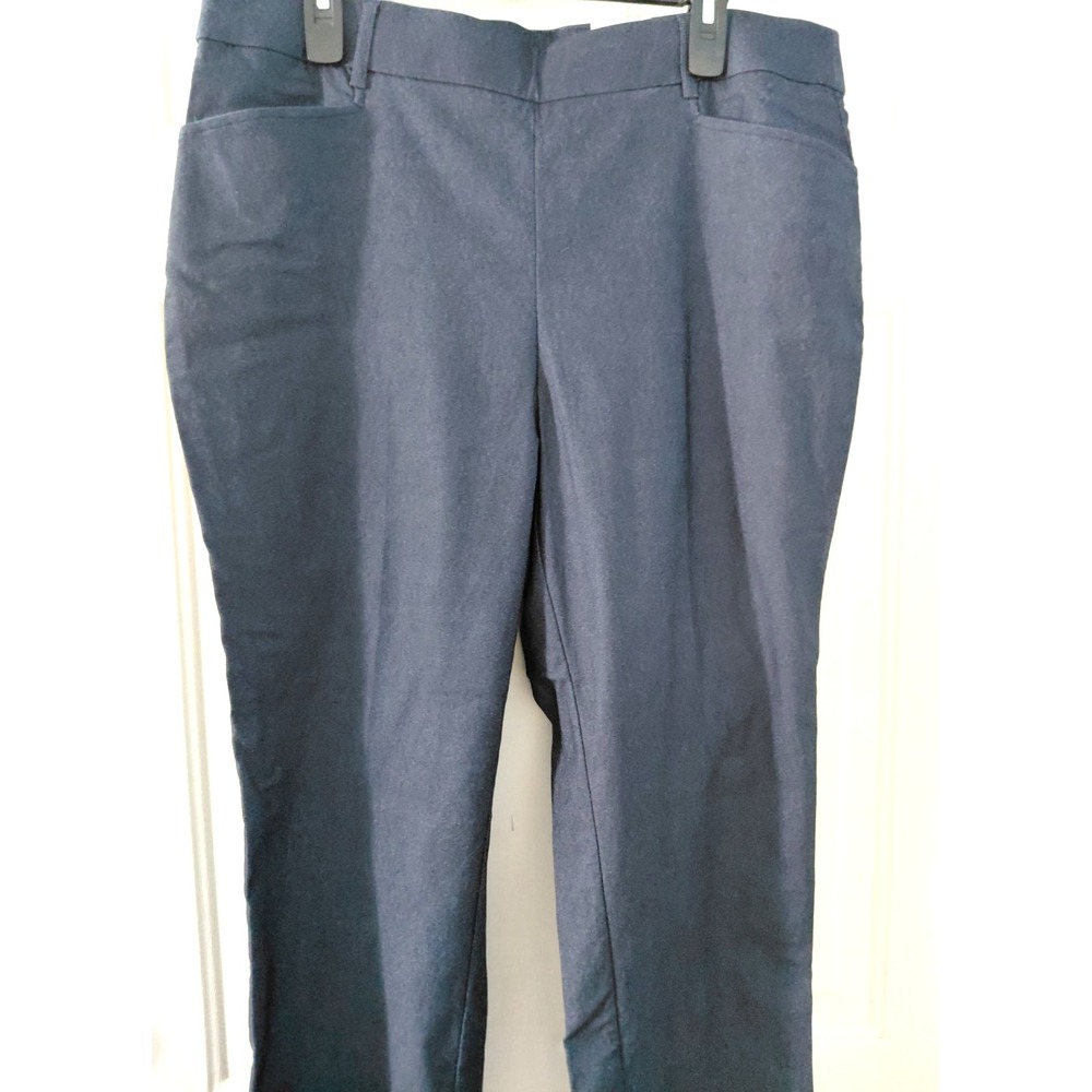 Rafaella Women's Stretch Classic Pant 16W Dark Blue